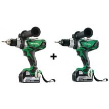 Perceuse Visseuse 18v + Perceuse Visseuse À Percussion 18v - Manutan Collectivités
