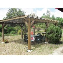 Pergola 3,20 X 3 M Scellement Direct - Manutan Collectivités