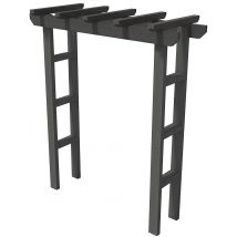 Pergola Simple Arche 72 X 180 Cm Hauteur 246 Cm À Sceller - Gris - Manutan Collectivités