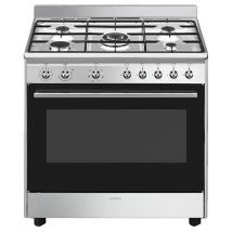 Piano De Cuisson Mixte - Table De Cuisson 5 Feux Gaz - Smeg - Cx90gm - Manutan Collectivités