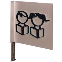Pictogramme Neosign 3d Drapeau Bibliothèque Noir - Manutan Collectivités
