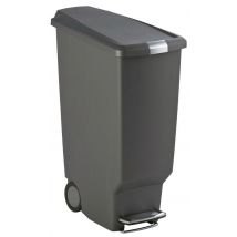 Poubelle Slim Step Can 40l, Coloris : Gris - Manutan Collectivités