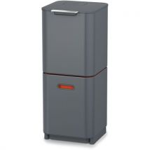 Poubelle De Tri Compact Totem 2.0 - 40l - Anthracite - Manutan Collectivités