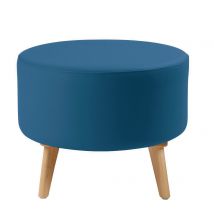 Pouf Bulle Pied Bois Enduit Pvc Pétrole - Manutan Collectivités