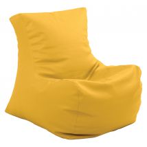 Pouf Miss Souple Tissu Simili Cuir Jaune - Manutan Collectivités
