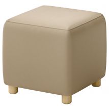 Pouf Carré Joris Tissu Enduit Pvc Beige - Manutan Collectivités