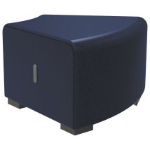 Pouf D'angle Hizia Tissu Enduit Pvc Bleu - Manutan Collectivités