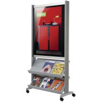 Présentoir Mobile Easy Display - Aluminium - Paperflow - Manutan Collectivités