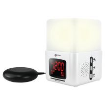 Radio Réveil Amplifié Wake 'n' Shake Light Avec Vibreur +fonction Lampe -geemarc - Manutan Collectivités
