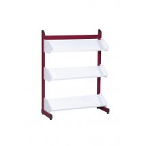 Rayonnage Tablette Droite,simple Face Initial Zédia, 2,07 M, Rouge Ral 3000 - Manutan Collectivités