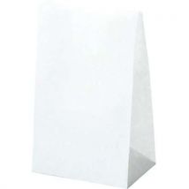 Sac Cabas En Papier Kraft - 150x280 Mm - Blanc - Manutan Collectivités