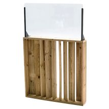 Séparateur D'espace Intermédiaire 75 X 12 X 75 Cm - Pare Vent 40 Cm - Manutan Collectivités