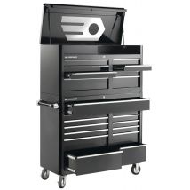 Servante Us + Coffre - 21 Tiroirs, Noire - Manutan Collectivités