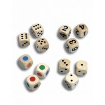 Set De 12 Dés En Bois Verni - Manutan Collectivités