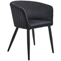 Siège Maé Velours Noir - Manutan Collectivités