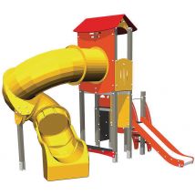 Structure Double Toboggan Titan Alu/inox - Fixation Platines - Manutan Collectivités