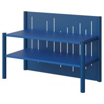 Surmeuble De Buffet Malibu 2 Portes Fond Tôle Bleu Delf/bleu 5005 - Manutan Collectivités
