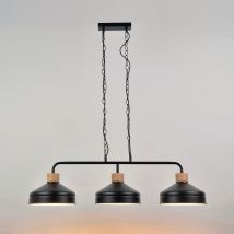 Suspension Base Et Abat-jour En Métal Noir - Manutan Collectivités