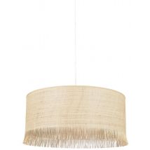 Suspension Cylindre En Matière Raphia Avec Franges Raphia - Manutan Collectivités