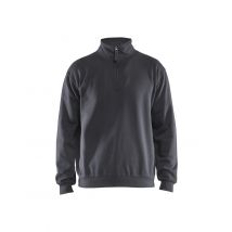 Sweat Col Zippé Gris Moyen - Manutan Collectivités