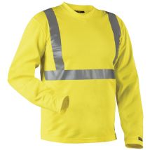 T-shirt Manches Longues Haute Visibilité Col V Taille L - Manutan Collectivités