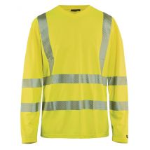 T-shirt Manches Longues Haute Visibilité Col V Taille M - Manutan Collectivités