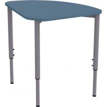 Table Géométra 1/4 Rond 60x60 Cm Mélaminé T3 À 7 Bleu - Manutan Collectivités