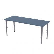 Table Géométra Rectangulaire 130x50 Cm Stratifié T1 À 4 Bleu - Manutan Collectivités