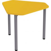 Table Géométra Trapèze 60° 68x60,5 Cm Stratifié T2 Jaune - Manutan Collectivités