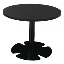 Table Host Ø 60 X H 45 Cm Plt Noir Pied Tulipe Noir - Manutan Collectivités
