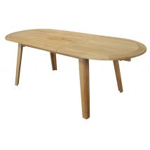 Table Lola 200/240 Cm, Châssis Teck/plateau Teck - Manutan Collectivités