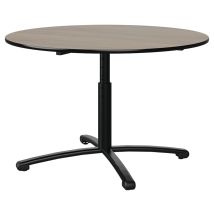 Table Malibu Ø 120 Cm Rég. T3 À T6 - Pc - Stra Surm Chêne Bardolino/noir - Noir - Manutan Collectivités