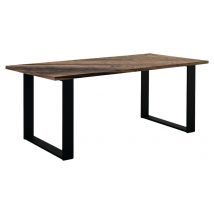 Table Roma 200 X 100 Cm Stratifié Baviera / Acier Noir - Manutan Collectivités