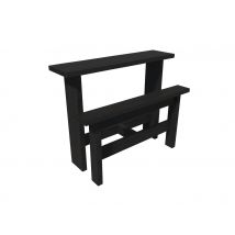 Table Snack Rectangulaire 2 Places - Noir - Manutan Collectivités