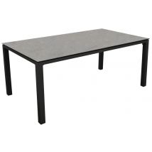Table Stonéo , Plateau Alu/kedra Châssis Graphite Plateau Luccatable Stonéo 180x100 Châssis Alu/plateau Kedra Lucca - Manutan Collectivités