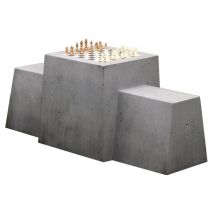 Table D'échecs Et Bancs Béton - Anthracite - Manutan Collectivités