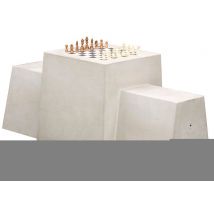 Table D'échecs Et Bancs Béton - Naturel - Manutan Collectivités