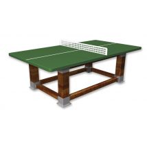 Table De Tennis De Table Natura Filet Antivandalisme - Plateau Vert - Manutan Collectivités