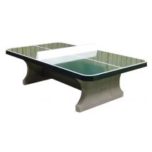 Table De Tennis De Table Béton Angles Arrondis - Vert - Manutan Collectivités