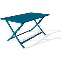 Table Jardin Pliante Marius 140x80cm Bleu Canard - Manutan Collectivités