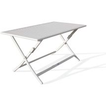 Table Jardin Pliante Marius 140x80cm Gris - Manutan Collectivités