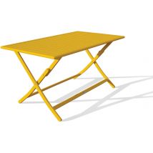 Table Jardin Pliante Marius 140x80cm Moutarde - Manutan Collectivités