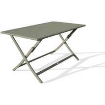 Table Jardin Pliante Marius 140x80cm Vert Kaki - Manutan Collectivités