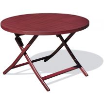 Table Jardin Pliante Marius Ø110cm Carmin - Manutan Collectivités