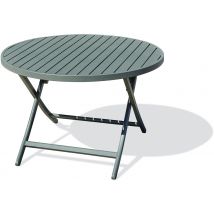 Table Jardin Pliante Marius Ø110cm Vert Kaki - Manutan Collectivités