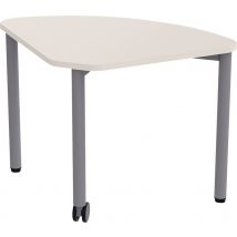 Table Mobile Géométra 1/4 Rond 60x60 Cm Stratifié T3 Blanc - Manutan Collectivités