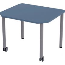Table Mobile Géométra Rectangulaire 70x60 Cm Mélaminé T1 Bleu - Manutan Collectivités