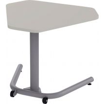 Table Mobile Rabattable Trapèze 60° Nomade Mélaminé T3 Gris - Manutan Collectivités
