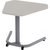 Table Mobile Nomade Trapèze 45° Mélaminé T3 Gris - Manutan Collectivités
