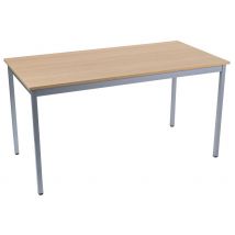 Table Polyvalente Chêne Alu 120x60 - Manutan Collectivités